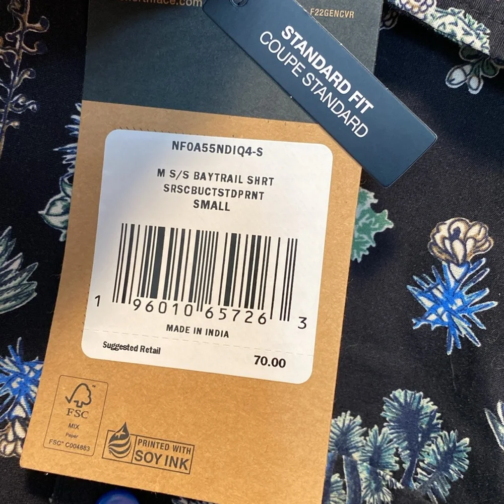 NWT The North Face Short Sleeve Baytrail Shirt